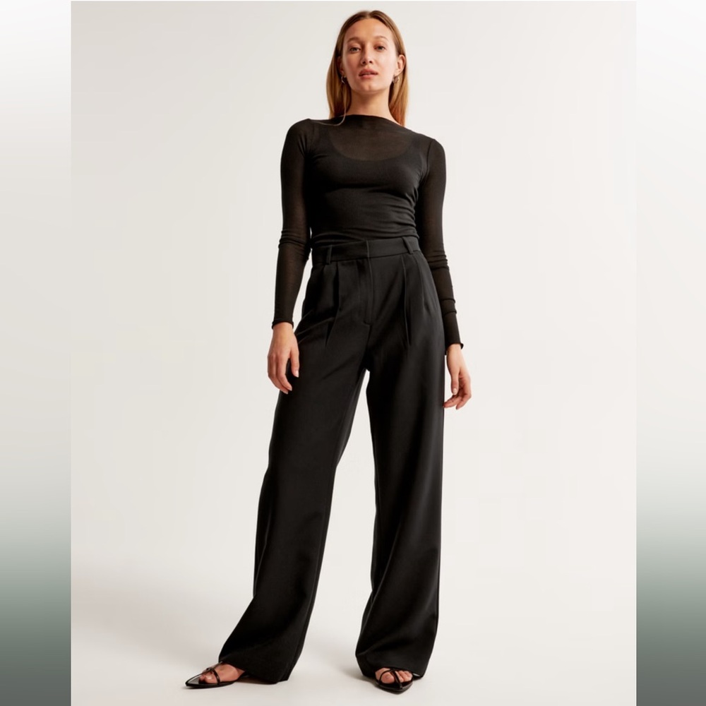 Abercrombie Sloane Wide Leg Tailored Pant, size 12